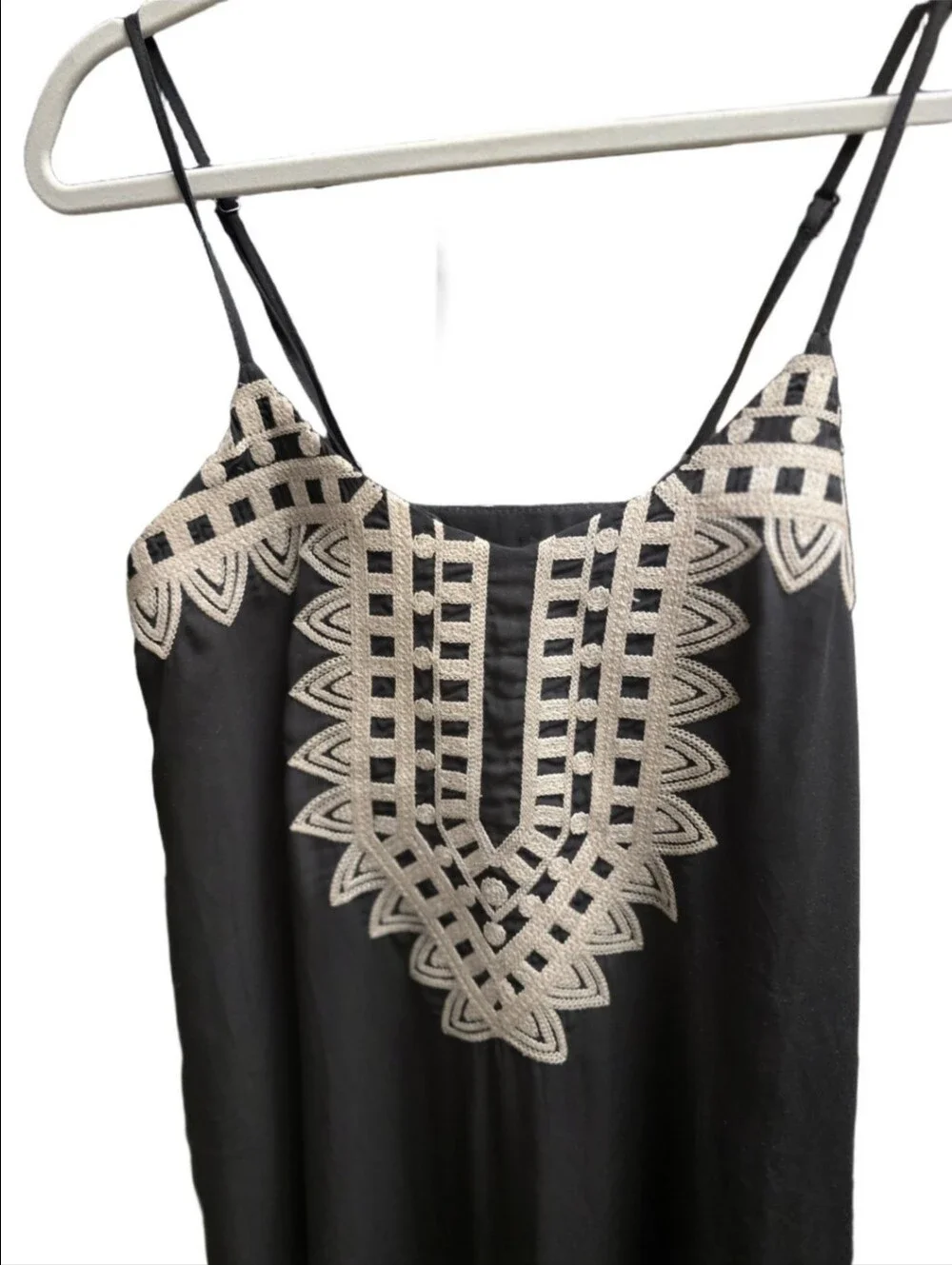TMHL Medira Dress Black Embroidered Maxi Dress Sz.S